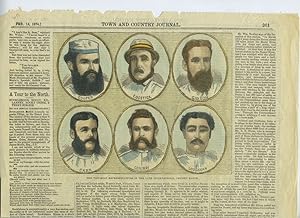 Victorian Representatives in the Late International Cricket Match, newspaper portrait