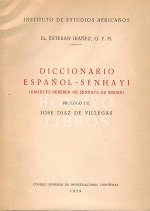 Diccionario español-senhayi (Dialecto bereber de Senhaya de Serair)