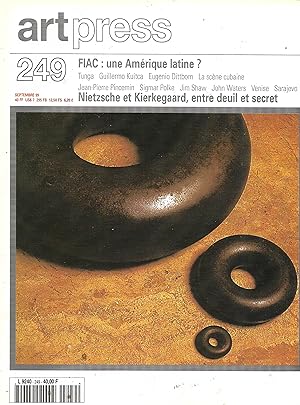 Magazine "Art Press" n°249, septembre 1999