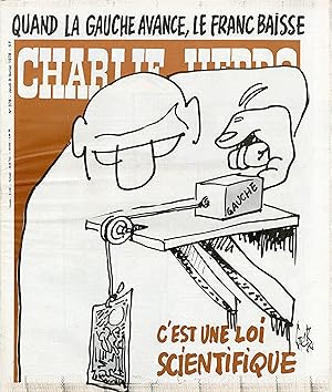 "CHARLIE HEBDO N°378 du 9/2/1978" Gébé : QUAND LA GAUCHE AVANCE, LE FRANC BAISSE / ÉLECTIONS : LE...