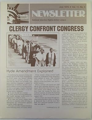 NARAL (National Abortion Rights Action League) Newsletter. July 1979. Vol. 11, No. 5