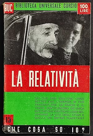 La Relatività - A. Perugini - Ed. Curcio - 1950