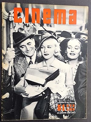 Rivista Cinema n.51 - 1938 - Copertina G. Rogers in Una Donna Vivace