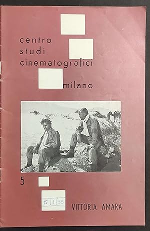 Vittoria Amara - 1959 - Centro Studi Cinematografici Milano - Schede Filmografiche