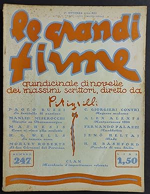 Le Grandi Firme N.247 - 1° Ottobre 1934 - Quindicinale di Novelle