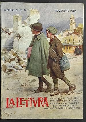 Rivista La Lettura n.11 - 1919 - Copertina Illustrata - Corriere della Sera