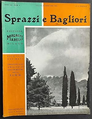 Rivista Sprazzi e Bagliori n.4 - 1935 - ritardo Combustione Motori a Nafta