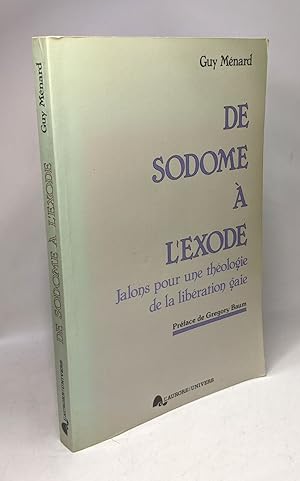 De Sodome à l'Exode: Jalons pour une théologie de la libération gaie préface de Gregory Baum
