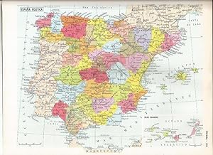 LAMINA MONITOR 0977: Mapa politico de España