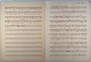 Autograph music manuscript.