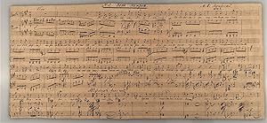 Autograph music manuscript of the hand of Rimsky-Korsakov for the first edition of the complete 5...