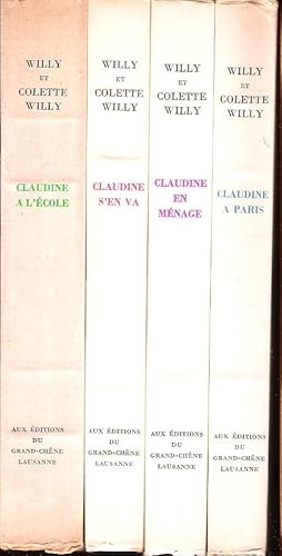 Claudine à Paris , Claudine en ménage , Claudine à L'école , Claudine S'en Va . 4 livres sous emb...