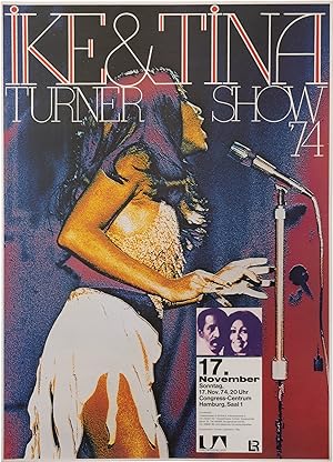 Original poster for a 1974 performance at the Congress-Centrum on November 17, 1974