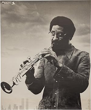 Original Japanese record store poster featuring Sonny Rollins on soprano saxophone