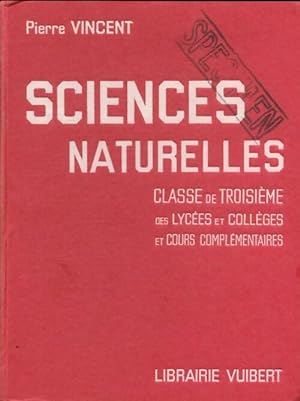 Sciences naturelles 3e - Pierre Vincent