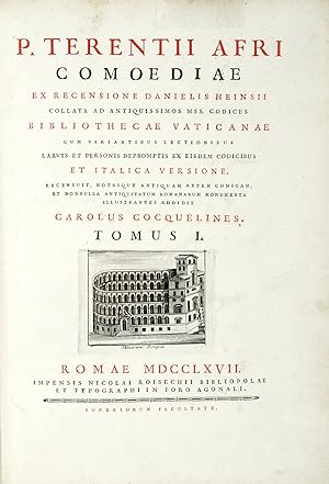 Comoediae ex recensione Danielis Heinsii collata ad antiquissimos mss. Codices Bibliothecae Vatic...