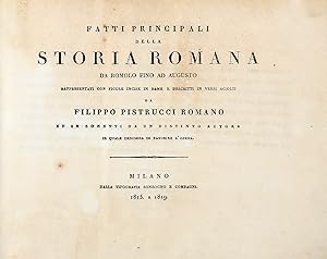 Fatti principali della storia romana da Romolo fino ad Augusto, rappresentati con figure incise i...