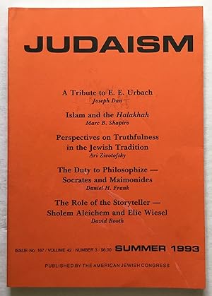 Judaism. A Quarterly Journal of Jewish Life & Thought. Summer 1993.