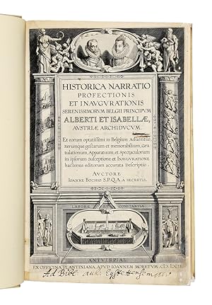 Historica narratio profectionis et inaugurationis Serenissimorum Belgii Principum Alberti et Isab...