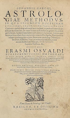 Astrologiae methodus, in qua secundum doctrinam Ptolomaei, exactissima facillimaque Genituras qua...