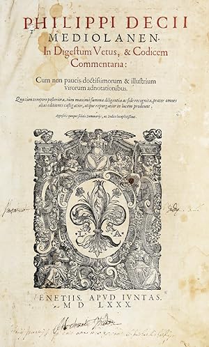 In Digestum Vetus, & Codicem Commentaria. Cum non paucis doctissimorum & illustrium virorum adnot...