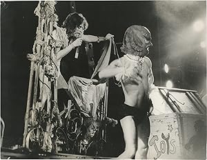 Original photograph of Alice Cooper in concert at the Pavillon de Paris on September 16, 1975