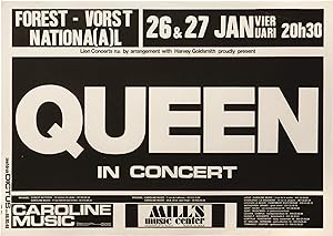 Original Belgian poster for two performances at Forest National in Brussels, on January 26 and 27...