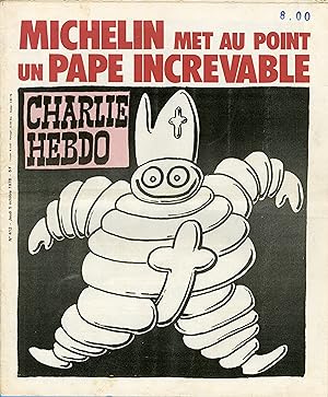 "CHARLIE HEBDO N°412 du 5/10/1978" MICHELIN MET AU POINT UN PAPE INCREVABLE