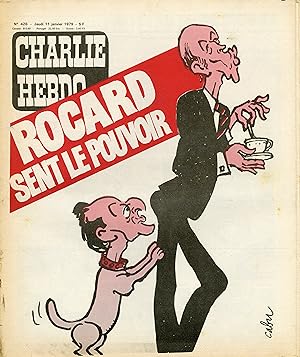 "CHARLIE HEBDO N°426 du 11/1/1979" CABU: ROCARD SENT LE POUVOIR / REISER: 1979 année de l'enfant