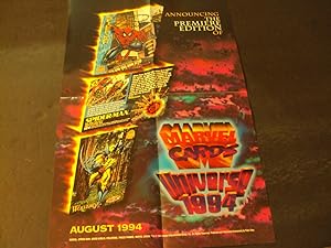 Promo Poster for Premiere Edition of Marvel Cards Universe 1994 17 x 11