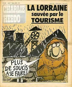 "CHARLIE HEBDO N°429 du 1/2/1979" REISER : LA LORRAINE sauvée par le TOURISME