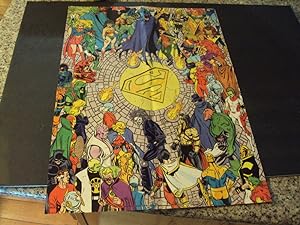 World of Superman Poster from Comic Value Monthly 1991 21 x 16