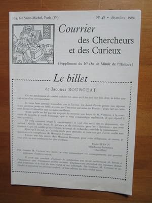 Courrier des Chercheurs et des Curieux N° 48 - decembre 1964