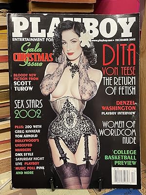 Playboy Magazine December 2002 (Gala Christmas Issue- Dita Von Teese)