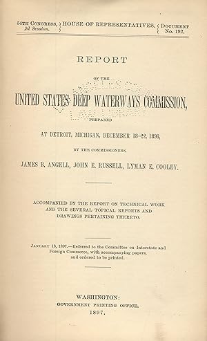 Report of the United States Deep Waterways Commission, at Detroit, Michigan, December 18-22, 1896