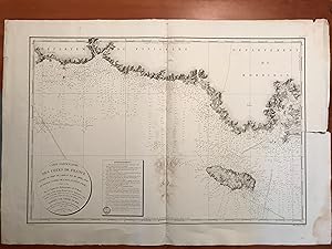 Carte particulière des Côtes de France - Entrée du port de Lorient, Ile de Groix, Anse du Pouldu,...