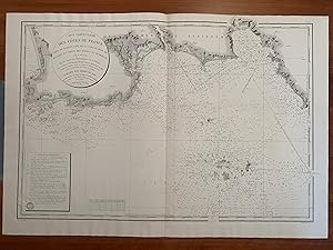 Carte particulière des Côtes de France - Ile de Glenan, Baie de la Forest, Anse de Benodet et par...