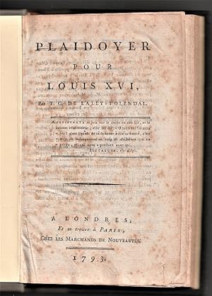 Plaidoyer Pour Louis XV1