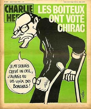 "CHARLIE HEBDO N°448 du 14/6/1979" CABU : LES BOITEUX ONT VOTÉ CHIRAC