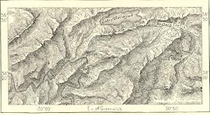 Source of the Western Tigris River,1882 Antique Intext Map
