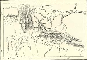 The Mardin Hills, Mardin Plateau or Mardin Uplands located in southeastern Turkey ,1882 Antique I...