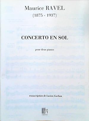 Cto en sol (Piano/Orch.) - Pianos (2)