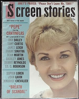 Screen Stories Magazine January 1961 Debbie Reynolds, "Inherit the Wind"
