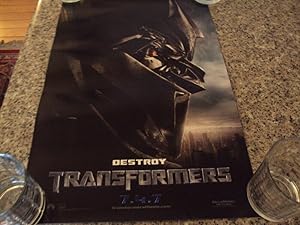 Paramount Poster Destroy Transformers 2007 13.5 x 20