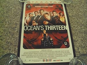 Vintage Movie Poster Ocean's Thirteen 2007 13.5 X 20
