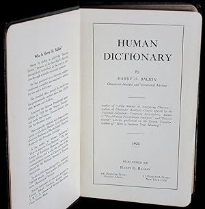 Human Dictionary