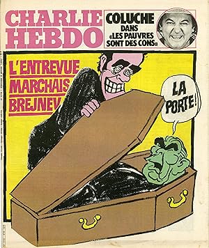 "CHARLIE HEBDO N°478 du 9/1/1980" CABU : L'ENTREVUE MARCHAIS-BREJNEV / REISER : LE COURT TERME / ...