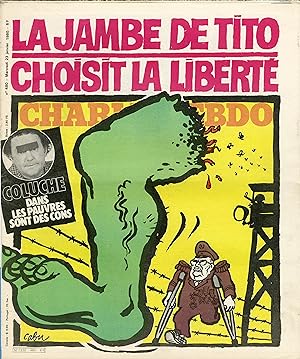 "CHARLIE HEBDO N°480 du 23/1/1980" CABU : LA JAMBE DE TITO CHOISIT LA LIBERTÉ / CABU : UN PETIT C...