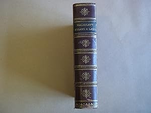 Lord Macaulay's Essays and Lays of Ancient Rome. Popular edition.