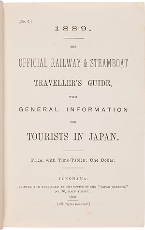 [No. 5.] 1889. THE OFFICIAL RAILWAY & STEAMBOAT TRAVELLER'S GUIDE, WITH GENERAL INFORMATION FOR T...